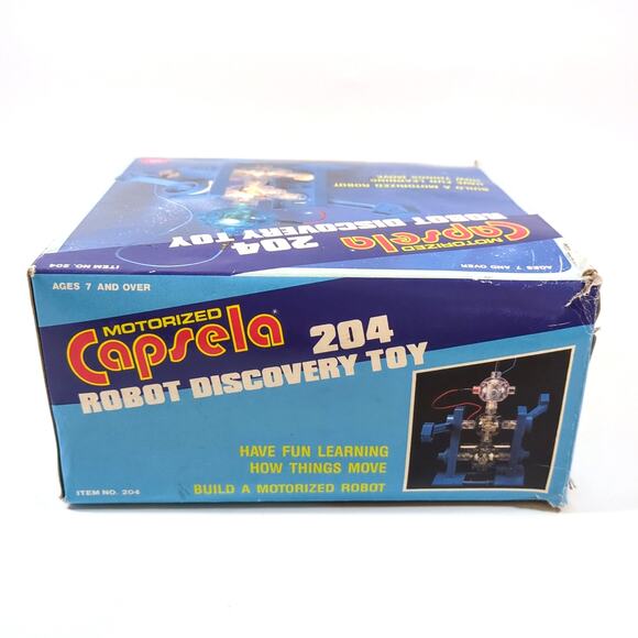 Vintage 1990 Capsela 204 Motorized Science Robot Discovery Toy 7+ No Instruction - Picture 8 of 8